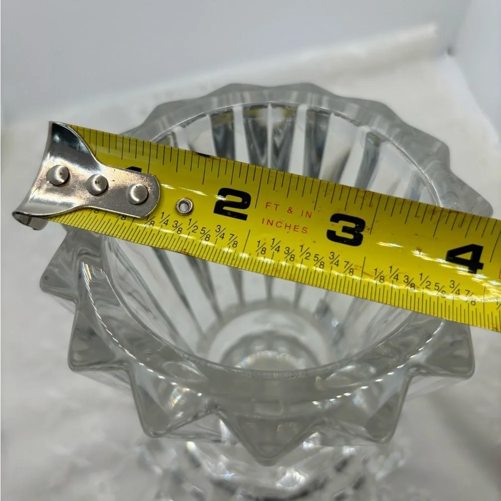 Marquis by Waterford Lead Crystal Omnia Pillar Candle Holder 6”